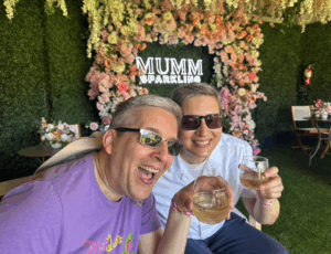 Conner Twins at Mumm pavilion at BottleRock