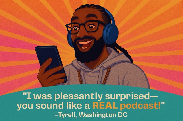 I was pleasantly surprised-you sound like a REAL podcast!